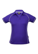 Endeavour Ladies Golf Polo - Purple/White - sportscrazy.com.au