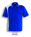 Asymmetrical Golf Polo - Royal/White - sportscrazy.com.au