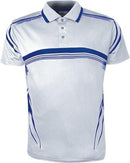 Sublimated Golf Polo - White/Royal - sportscrazy.com.au