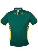 Tasman Polo Shirt - Bottle Green/Gold