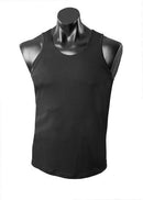 Botany Mens Training Singlet- Black - sportscrazy.com.au