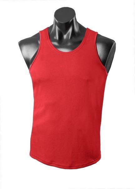 Botany Mens Training Singlet- Red - sportscrazy.com.au