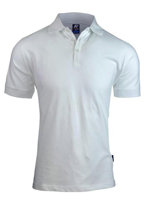 Claremont Mens Polo - White - sportscrazy.com.au