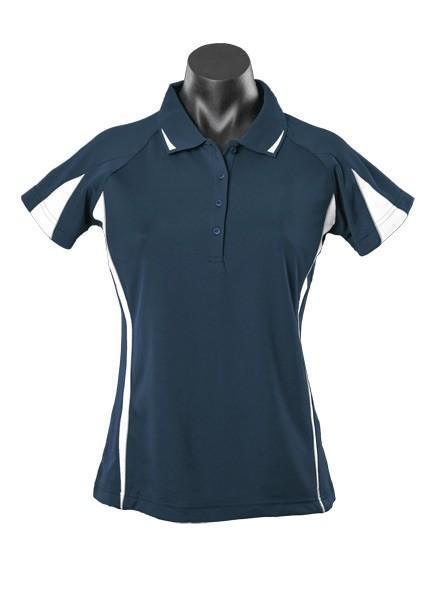 Eureka Ladies Polo - Navy/White - sportscrazy.com.au