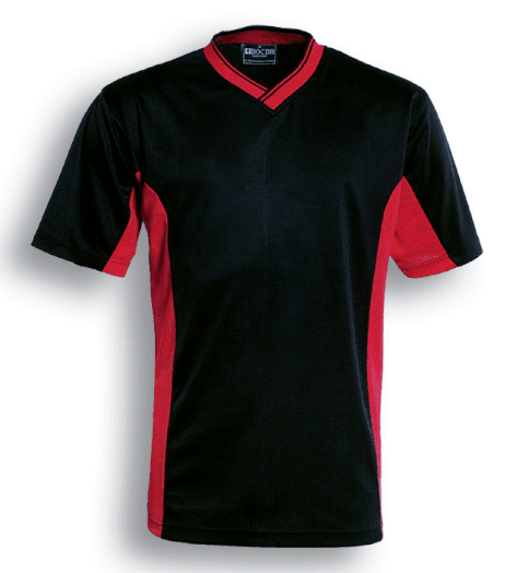 Kids Soccer Panel Jersey - Black/Red - sportscrazy.com.au