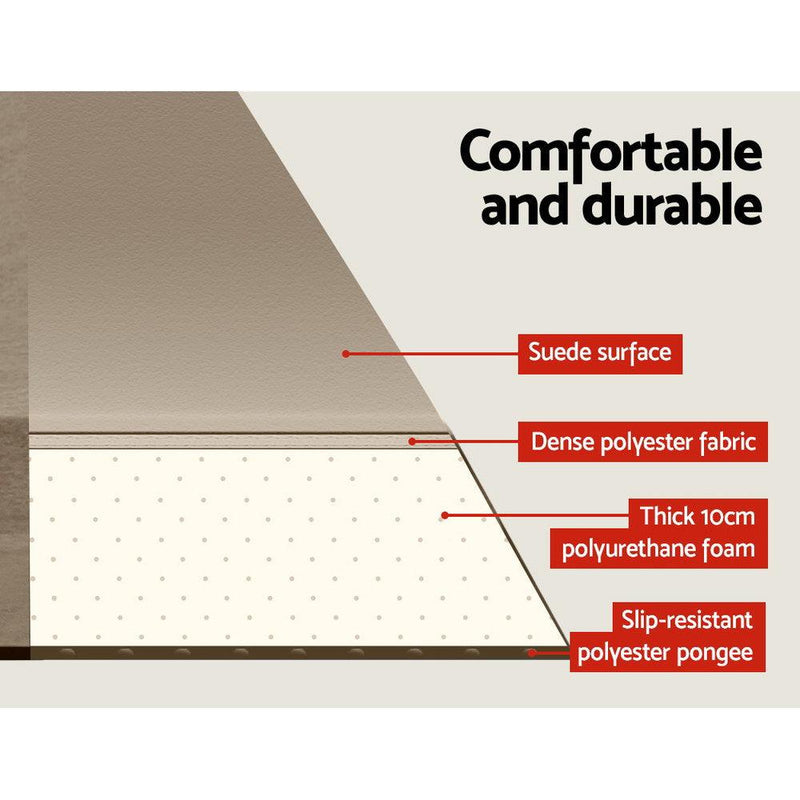 Weisshorn Single Self Inflating Mattress - Coffee - sportscrazy.com.au