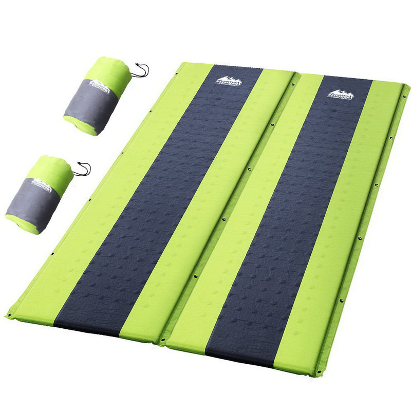 Weisshorn Self Inflating Mattress Double - Green