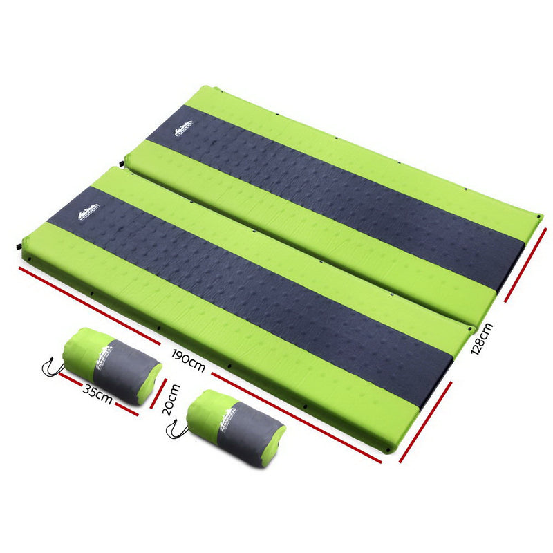 Weisshorn Self Inflating Mattress Double - Green