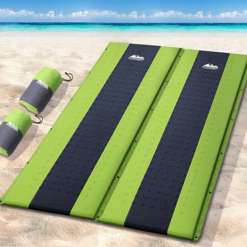 Weisshorn Self Inflating Mattress Double - Green