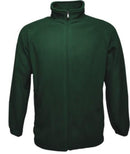 Kids Full Zip Polar Fleece Jacket - Bottle Green - sportscrazy.com.au