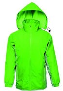 Kids Reflective Wet Weather Jkt - Lime - sportscrazy.com.au