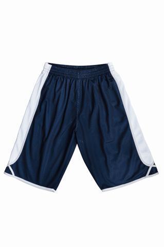 Kids Basketball Shorts - Navy/White - sportscrazy.com.au