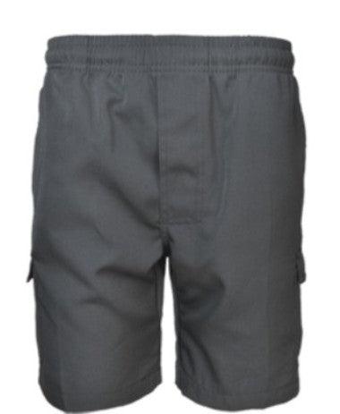 Boys School Cargo Shorts - Grey