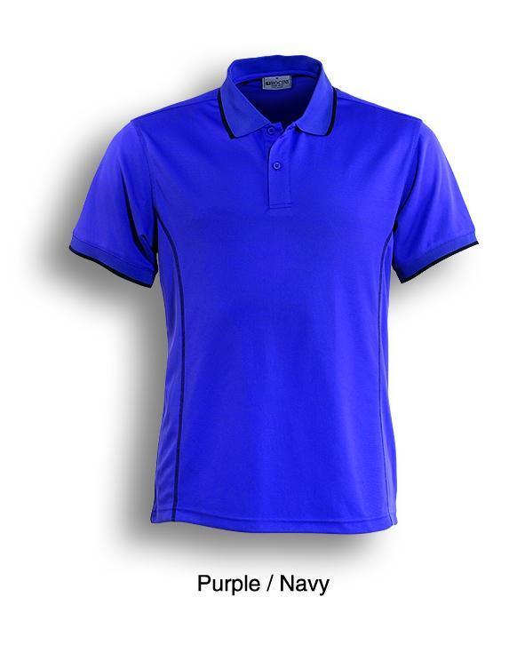 Essentials Golf S/S Polo - Purple/Navy - sportscrazy.com.au