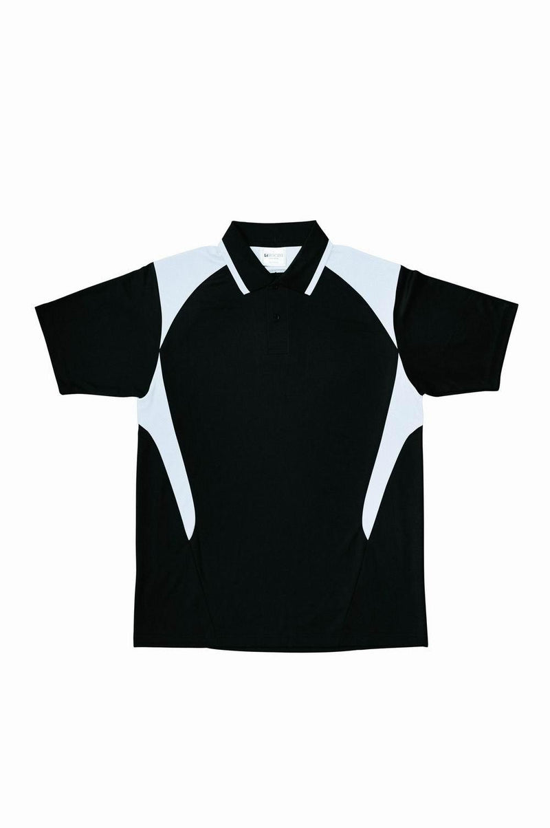 Golf Polo - Black/White - sportscrazy.com.au