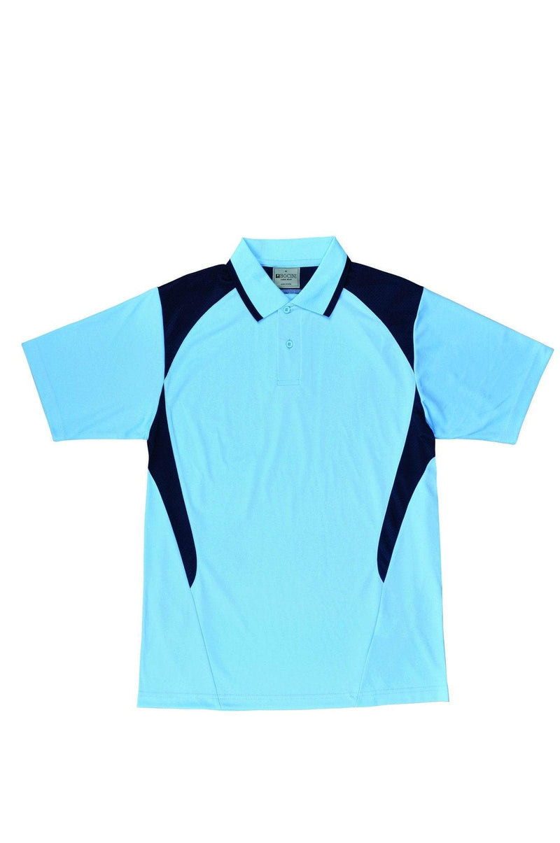 Active Golf Polo - Sky/Navy - sportscrazy.com.au