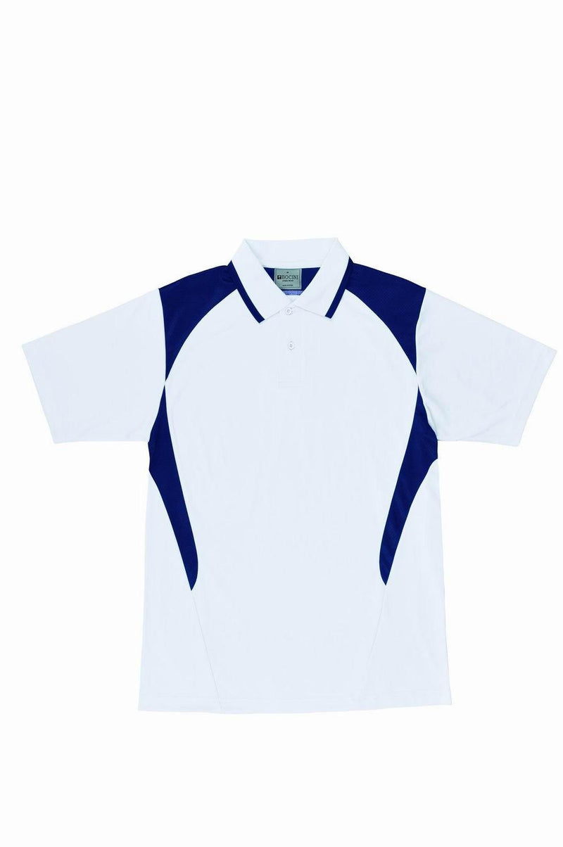 Active Golf Polo - White/Navy - sportscrazy.com.au