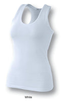 Ladies Action Gym Singlet - White - sportscrazy.com.au