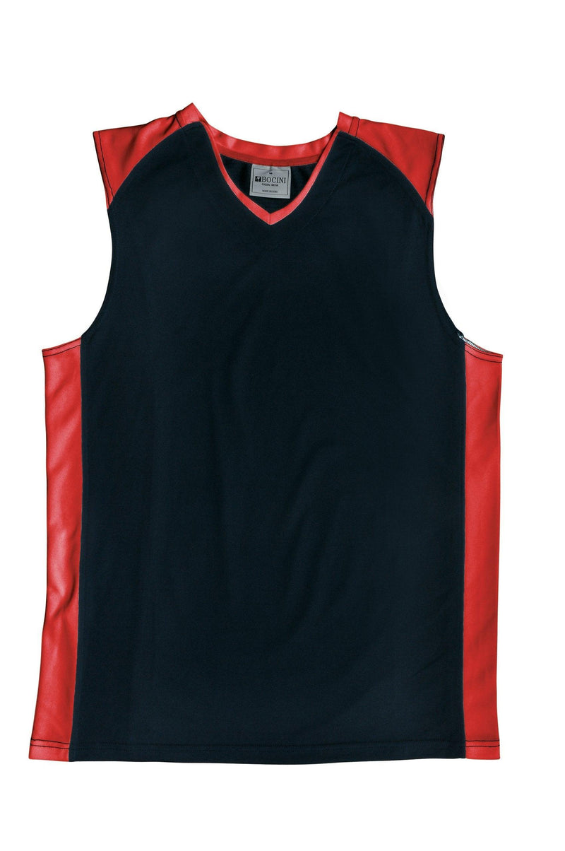 Basketball Singlet - Black/Red - sportscrazy.com.au