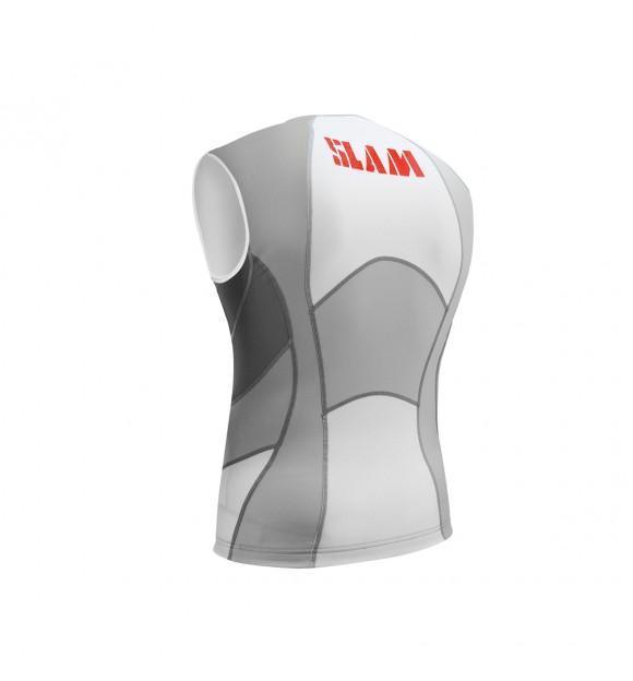 Slam Sleeveless Rash Shirt - White/Grey - sportscrazy.com.au