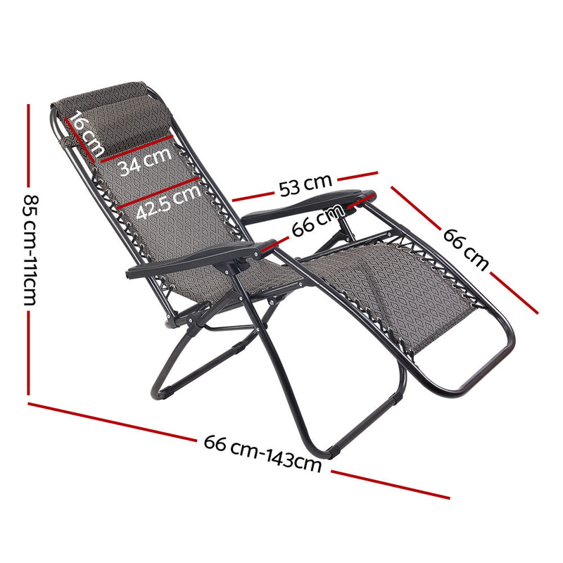 Gardeon Zero Gravity Recliner Chair - Beige