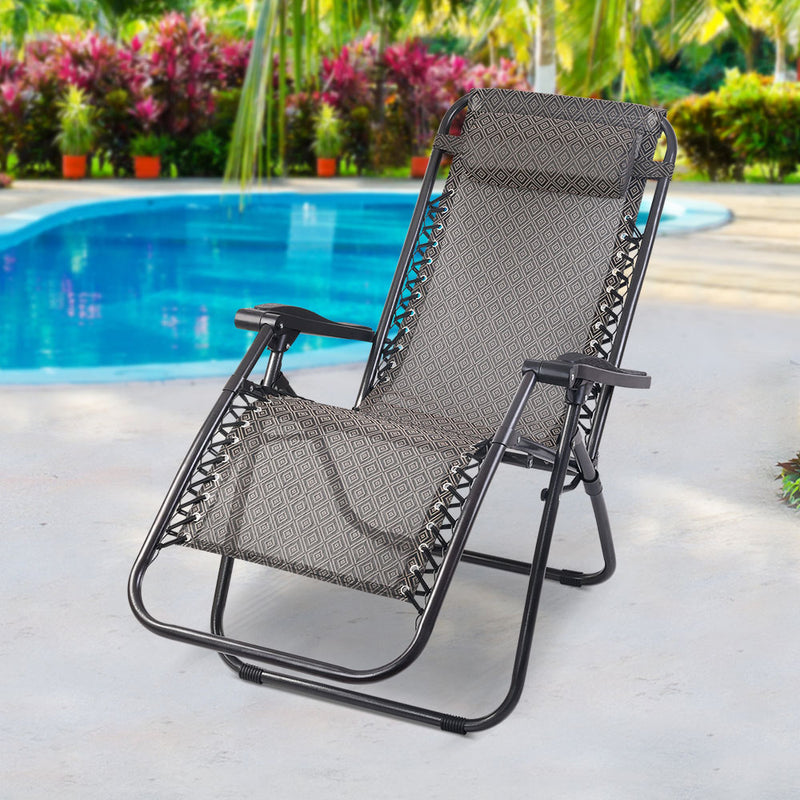 Gardeon Zero Gravity Recliner Chair - Beige