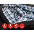 Weisshorn Double Sleeping Bag - Grey - sportscrazy.com.au