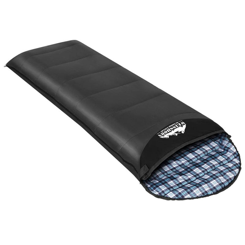 Weisshorn Single Winter Sleeping Bag - Grey - sportscrazy.com.au