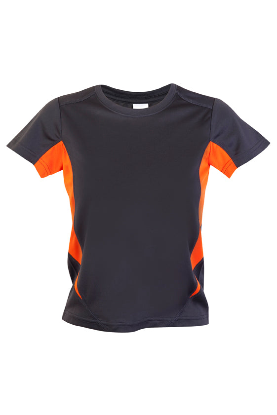 Kids Accelerator Training T-Shirt - Charcoal/Orange