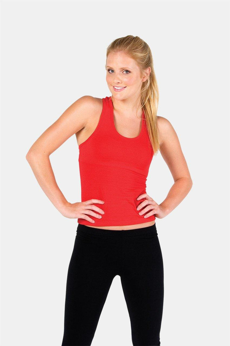 Ladies Sport Singlet - Red - sportscrazy.com.au