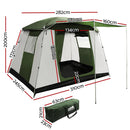 Weisshorn 6 Person Family Hiking Dome Tent - sportscrazy.com.au