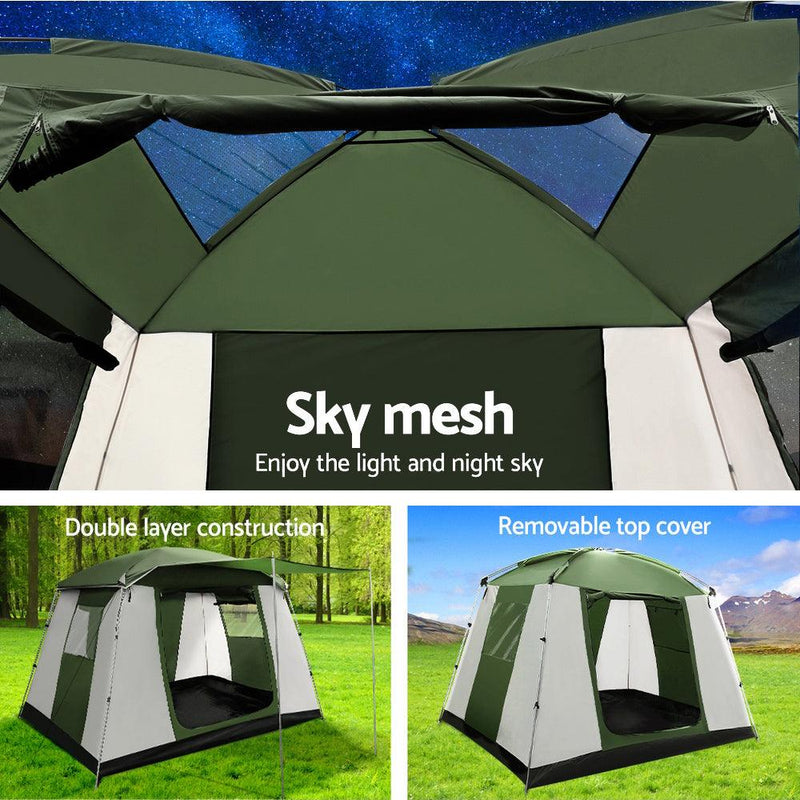 Weisshorn 6 Person Family Hiking Dome Tent - sportscrazy.com.au