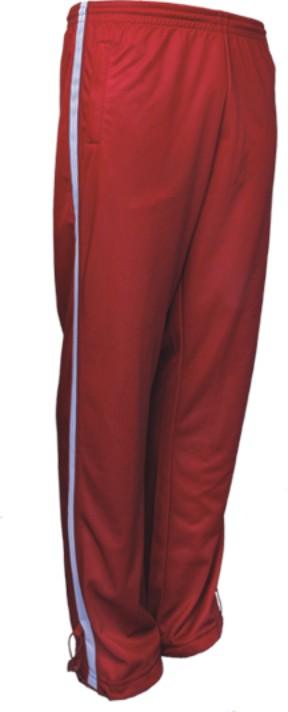 Kids Elite Sports Track Pants - Red/White