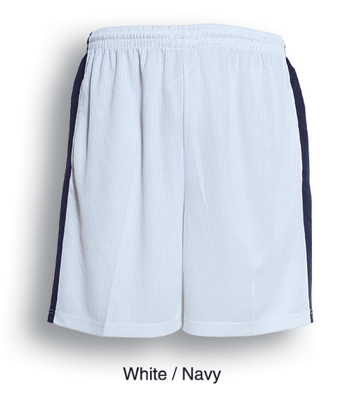 Kids Panel Soccer Shorts - White/Navy - sportscrazy.com.au