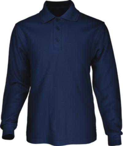 Harbour Long Sleeve Polo - Navy - sportscrazy.com.au