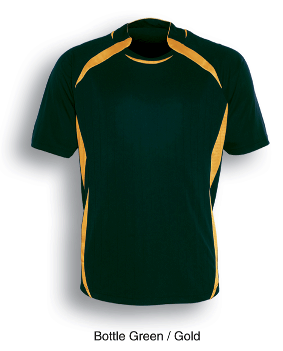 Kids Performance Football Jersey - Bottle Green/Gold - sportscrazy.com.au