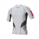 Slam Shortsleeve Rash Shirt - White/Grey - sportscrazy.com.au