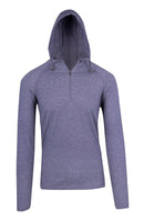 Mens Greatness 1/2 Zip Hoodie - Navy Heather