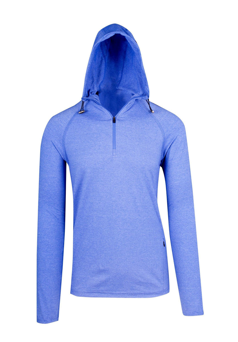 Mens Greatness 1/2 Zip Hoodie - Royal Heather