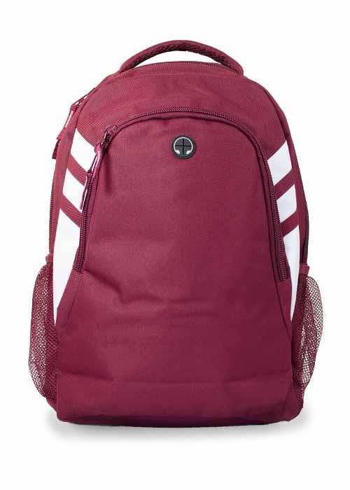 Tasman Backpack - Maroon/White - sportscrazy.com.au