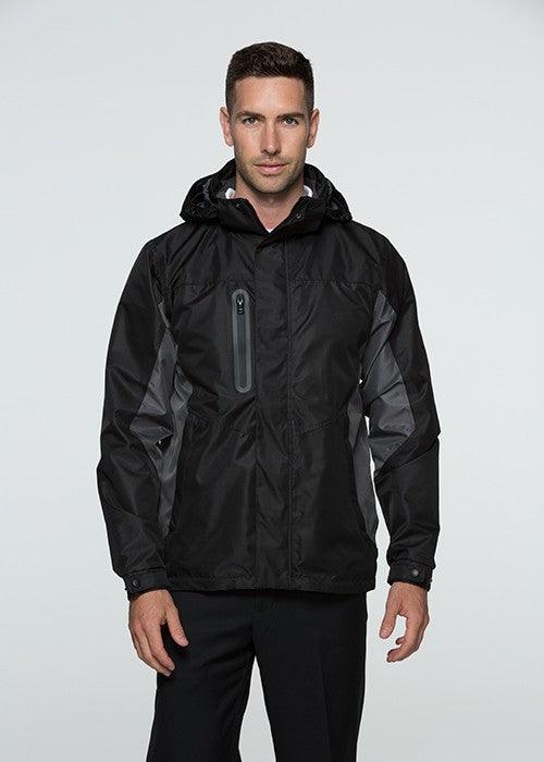 Mens Sheffield Waterproof Jacket - Black/Grey