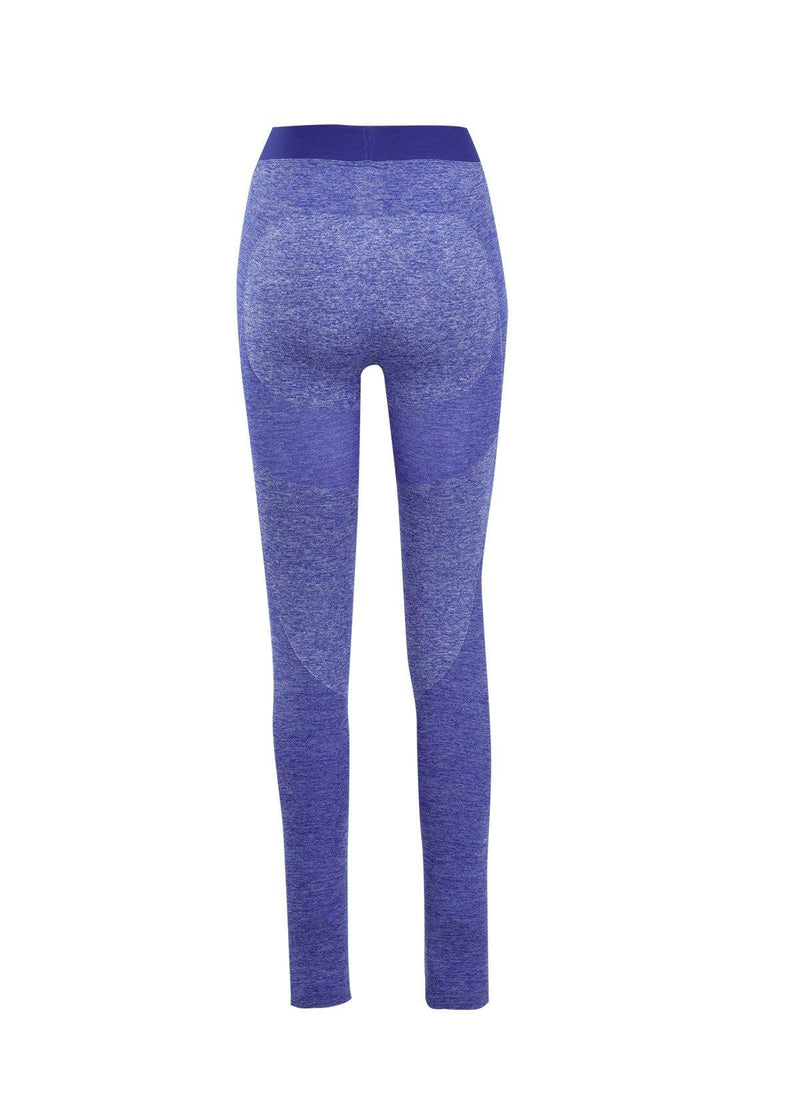 Ladies Seamless Leggings - Blue Marle - sportscrazy.com.au