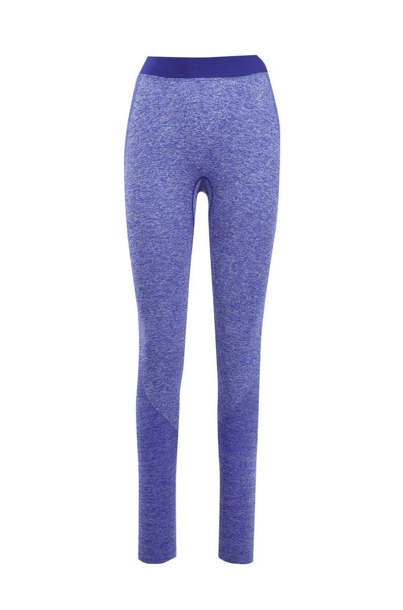 Ladies Seamless Leggings - Blue Marle - sportscrazy.com.au