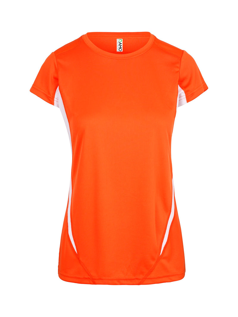 Ladies Accelerator Training T-Shirt - Orange/White